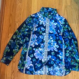 Bob Mackie Vibrant Floral blouse
